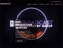 Tablet Screenshot of broadcastmgmt.com